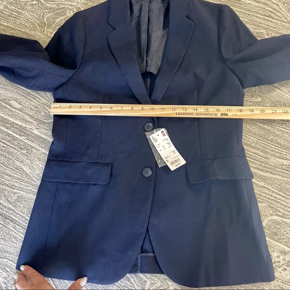Uniqlo Wool Blend Navy Blazer Small NWT Preppy Collegiate Jacket - Picture 8 of 10